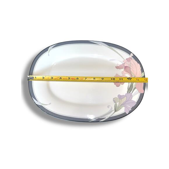 Vintage New Decade by Noritake Cafe Du Soir Oval 14” Serving Platter - Picture 2 of 4